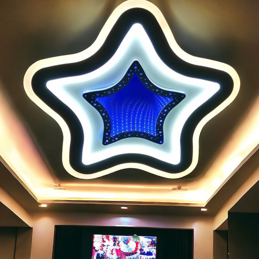 Lustra Led 180W Star Rgb 3D Telecomanda Ceiling Light