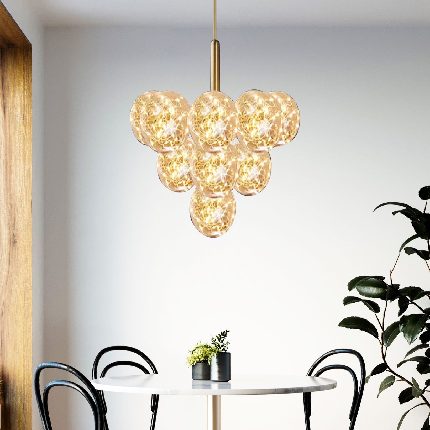 Lustra Led Suspendata Abajur Transparent G3503/13 Lighting Fixtures