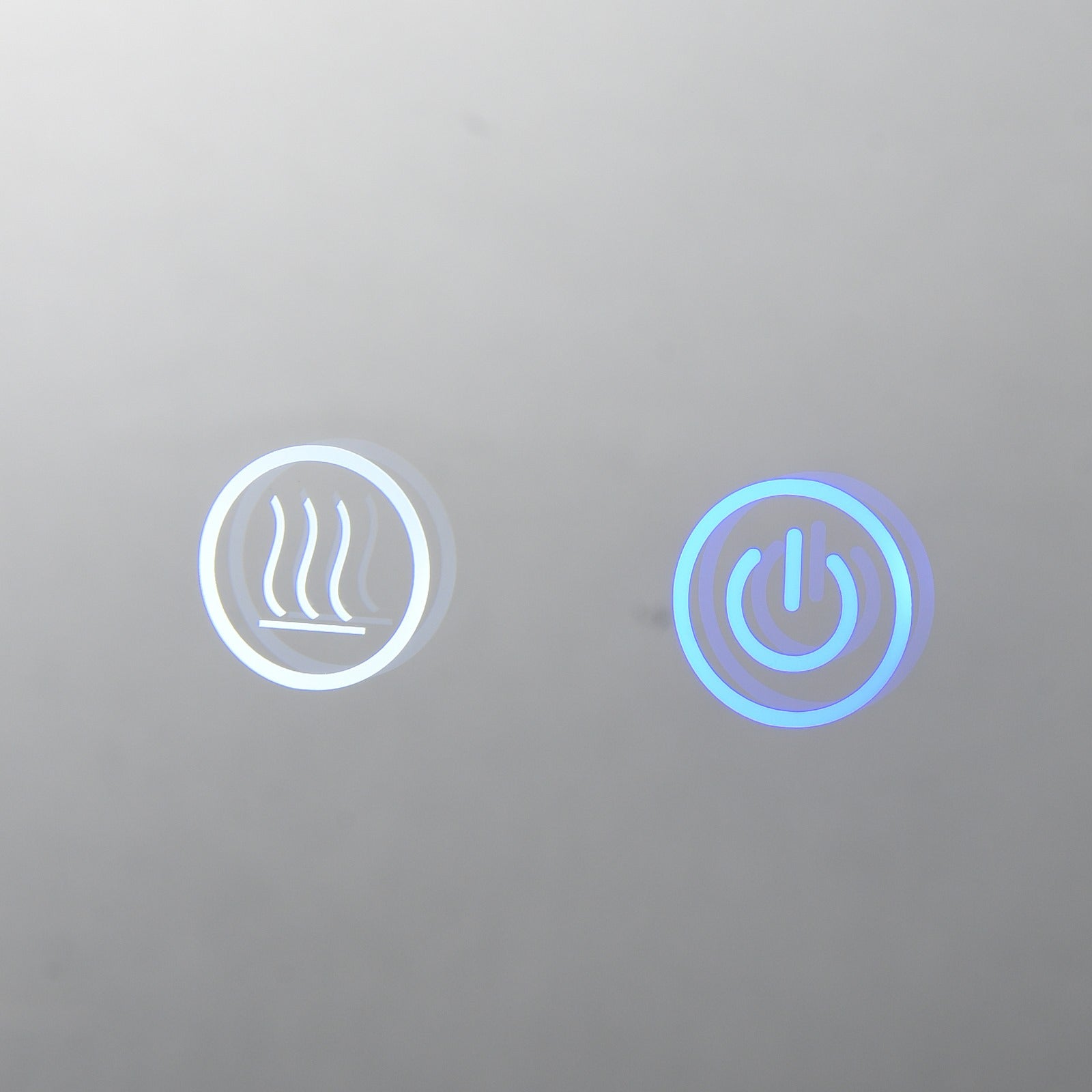 Oglinda Rotunda Neagra 60cm cu Dezaburire Touch si 3 Lumini NEAGRA / 60CM LED MIRROR