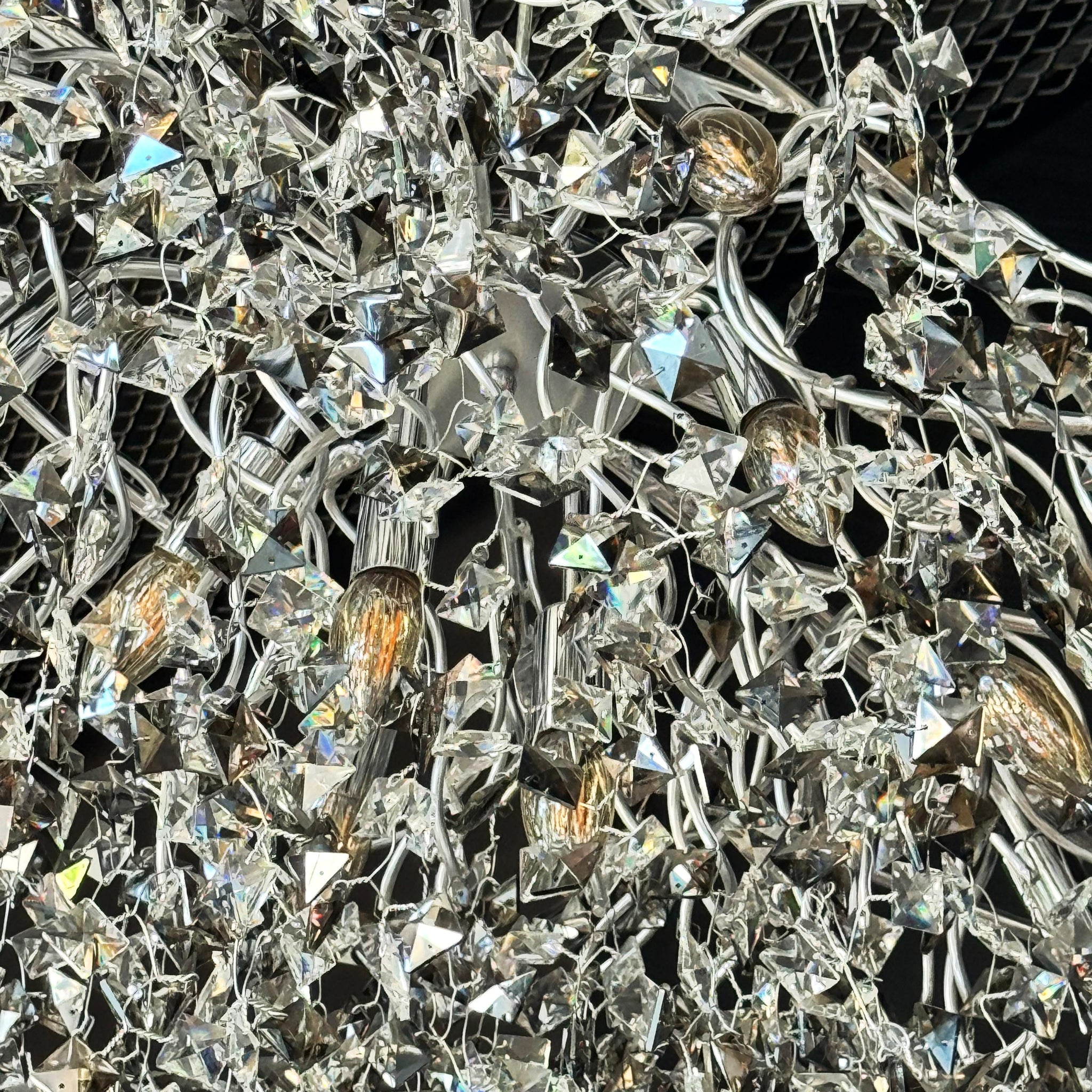 Candelabru Cristal LUXURY Silver SOFT 120x55cm ARGINTIE / 120X55CM / LUXURY Chandeliers Crystal