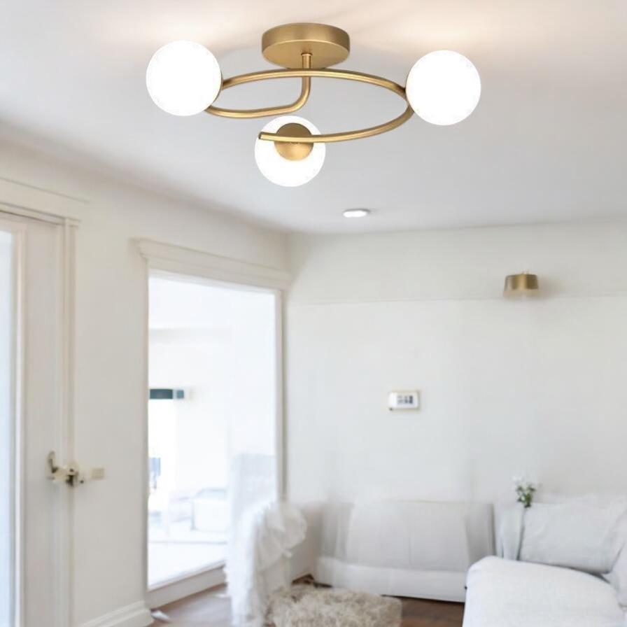 Lustra Abajur 3xE27 Gold Elegance AURIE / ABAJUR Chandeliers