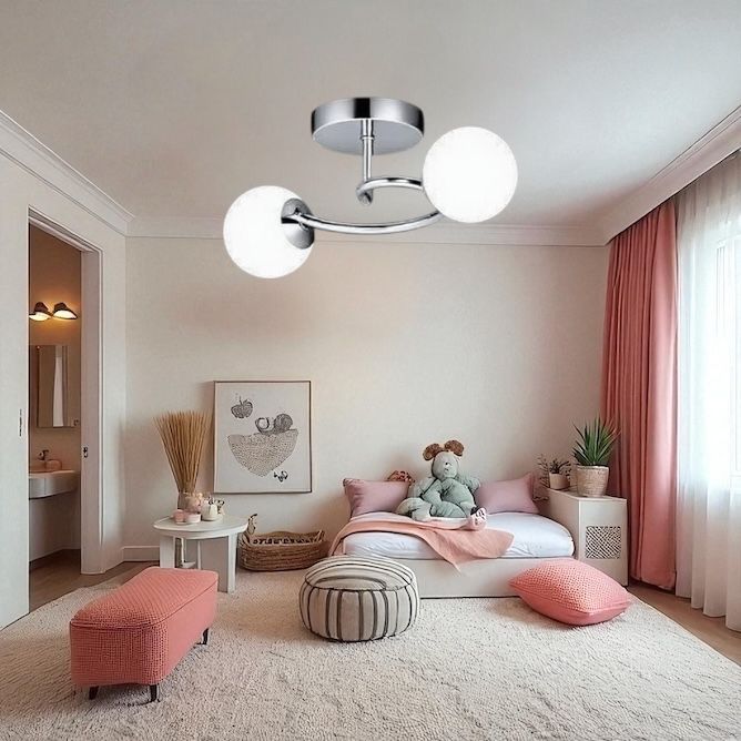 Lustra Abajur 2xE27 Chrome Elegance CHROME / ABAJUR Chandeliers