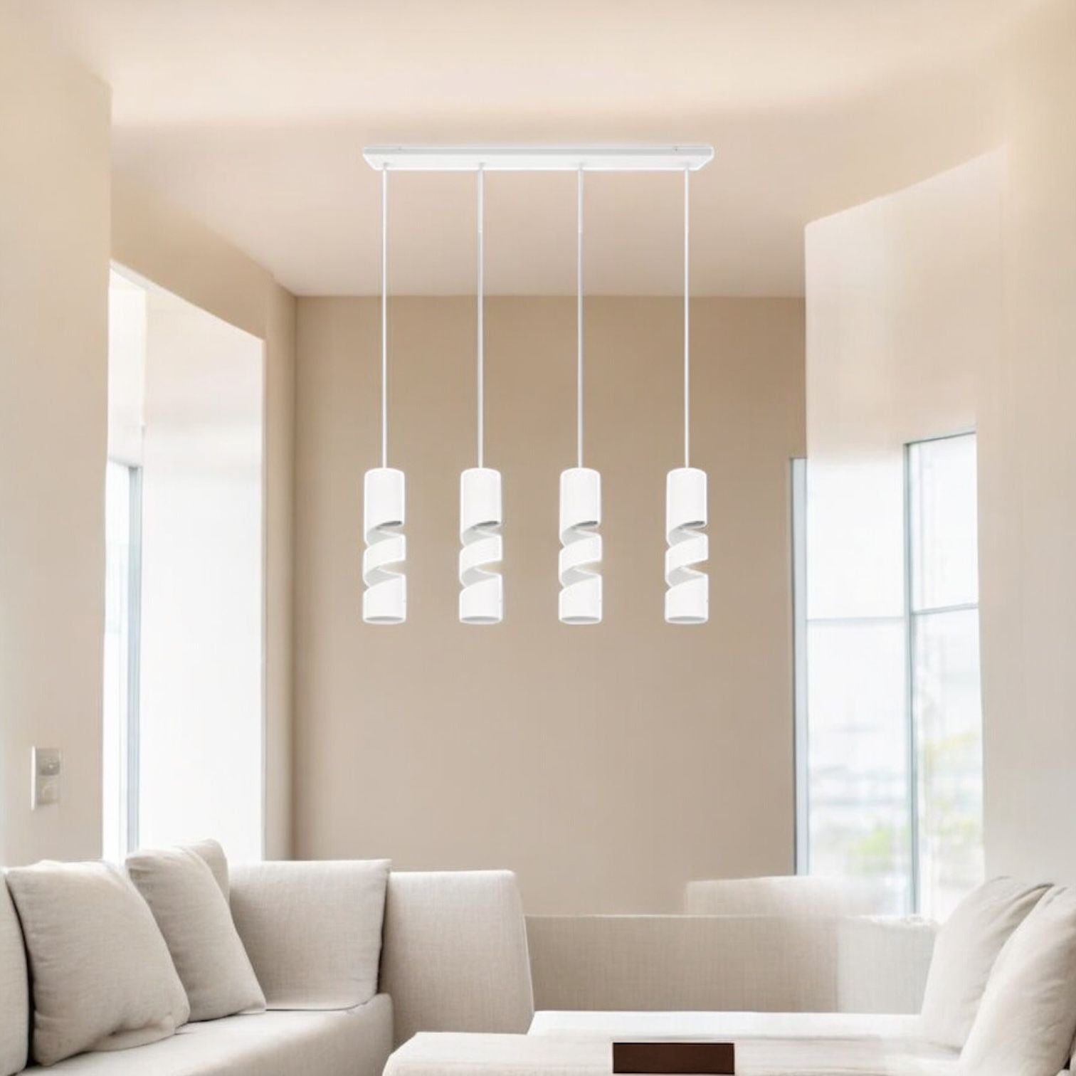 Lustra STREAM White 4XGU10 ALBA / SUSPENDATE Lighting