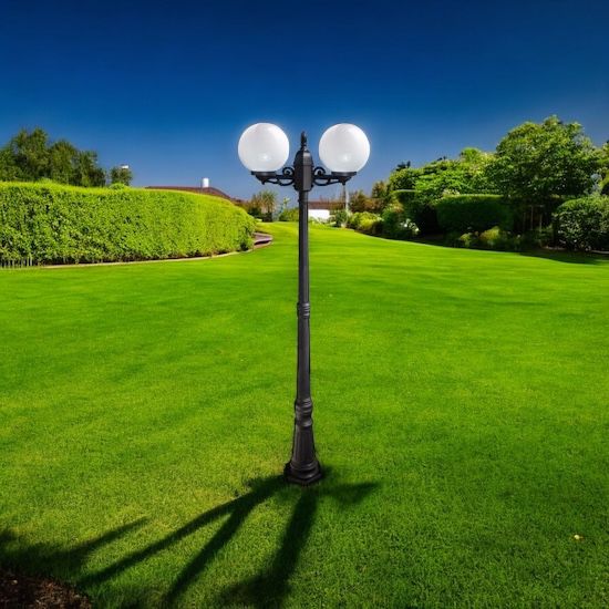 Stalp De Gradina Negru 2 Brate 40W 220CM STALP ORNAMENTAL / NEAGRA GARDEN POLE