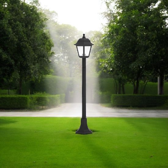 Stalp De Gradina Tip Felinar Negru 1xE27 120CM STALP ORNAMENTAL GARDEN POLE