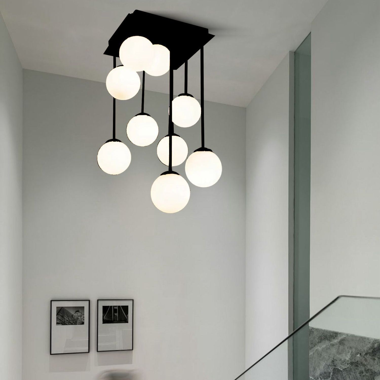 Lustra Abajur Mat Maxi Serelys BLACK 9XG9 NEAGRA / ABAJUR Chandeliers