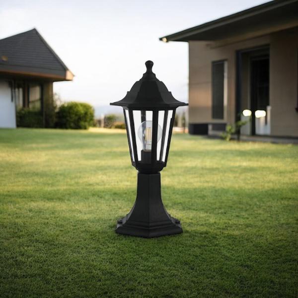 Stalp Ornamental De Gradina DUANERA Tip Felinar Negru 42CM STALP ORNAMENTAL GARDEN POLE