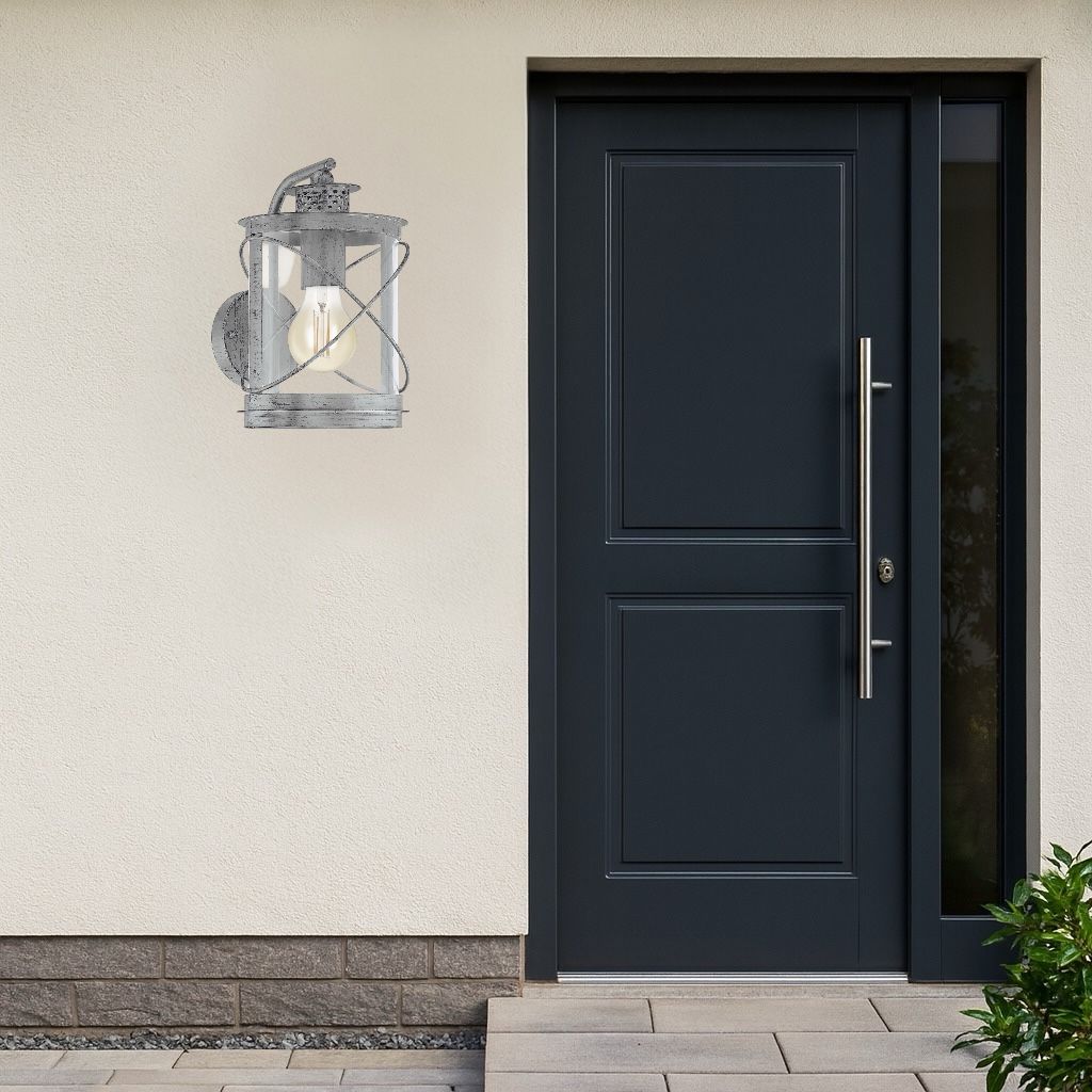 Aplica Exterior Tip Felinar HILBURN 1 Silver ARGINTIE / APLICA PERETE Wall Light Fixtures