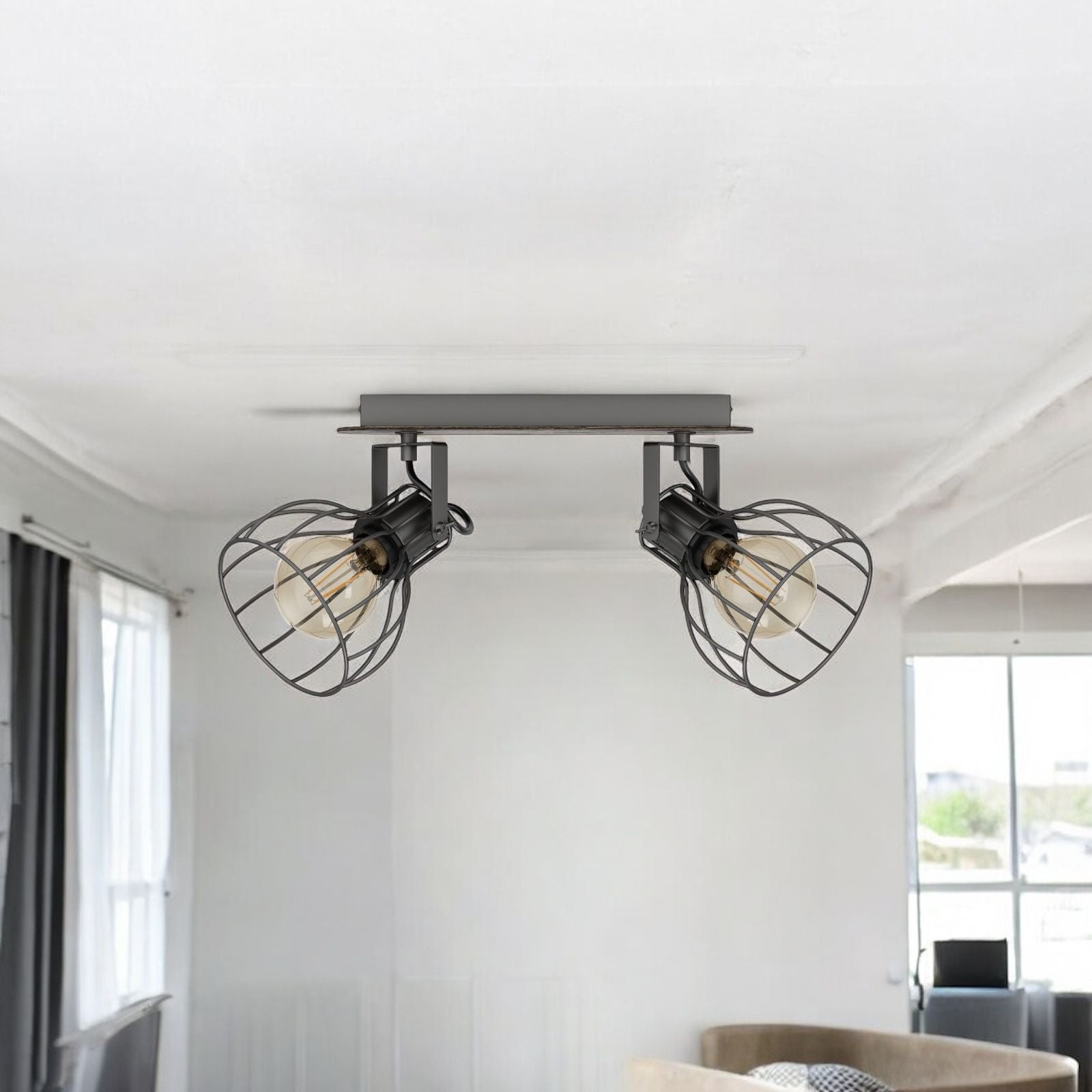 Lustra Vintage SAMBATELLO cu 2 Spoturi 34CM VINTAGE SI RETRO DESIGN / 34CM Chandeliers