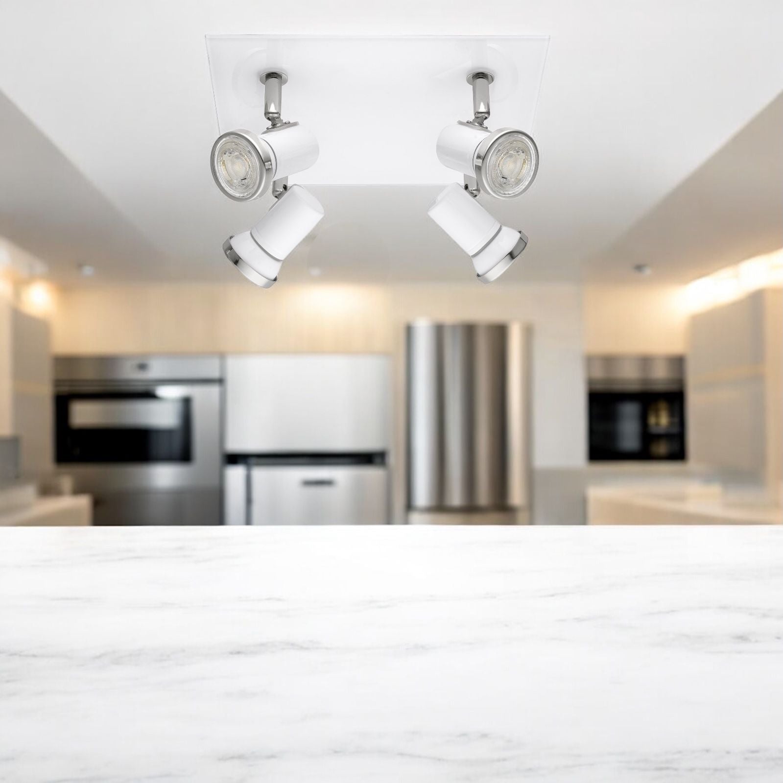 Lustra TAMARA 1 cu 4 Spoturi 26CM Eglo 26CM / APLICA PERETE / TAVAN Chandeliers