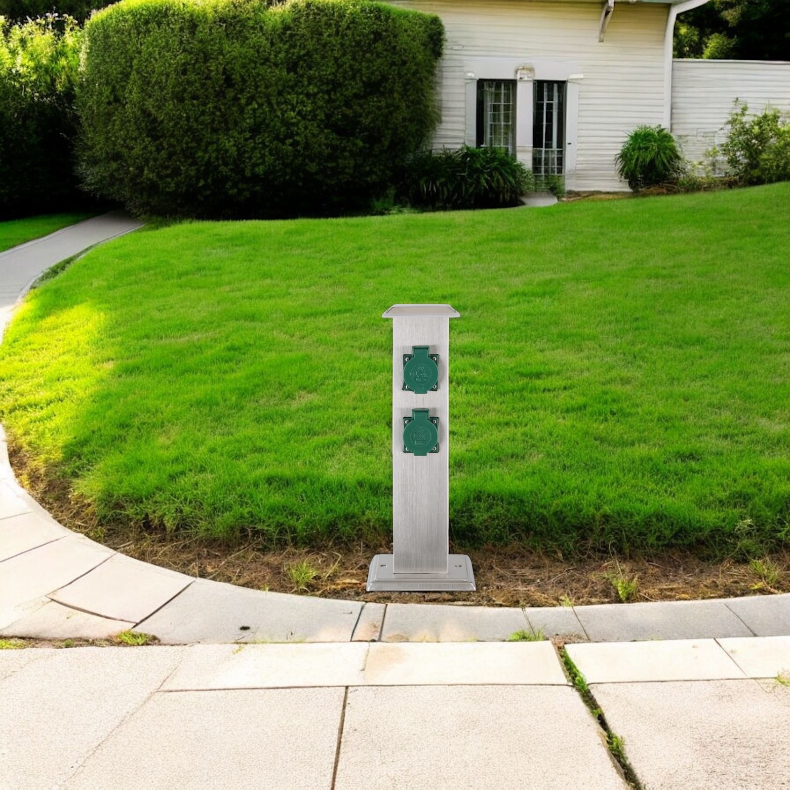 Stalpisor Decorativ cu 2 Prize de Exterior Eglo GARDEN POLE