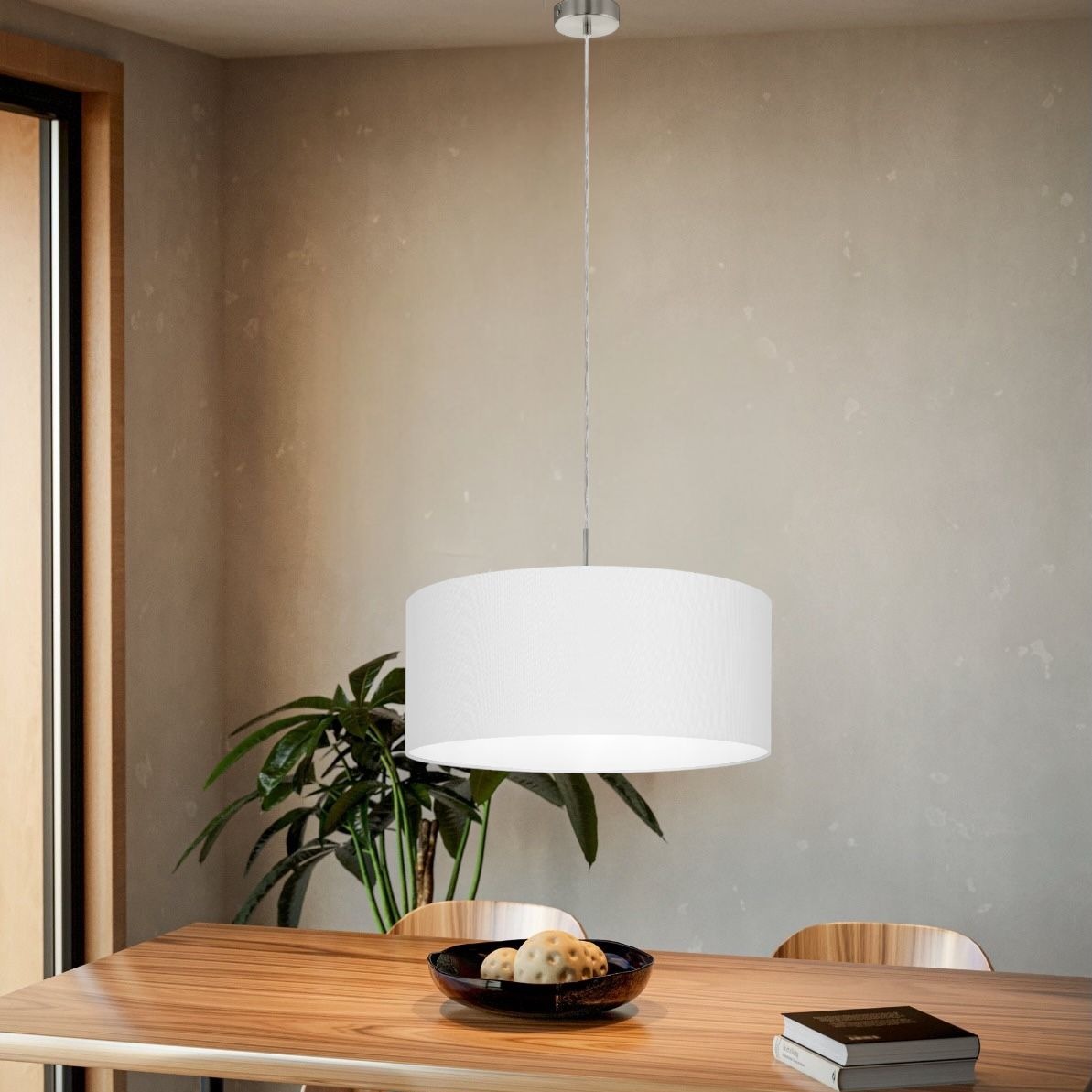 Pendul PASTERI White & Silver 110CM ALBA / SUSPENDATE Lighting Fixtures