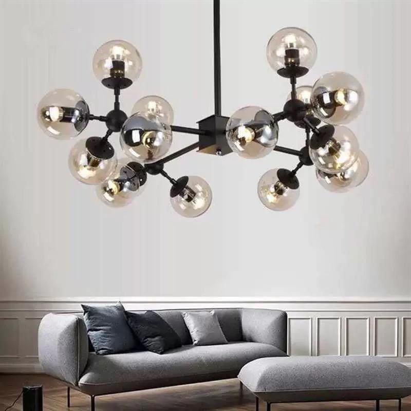 Lustra Abajur Transparent Black RAXO NEAGRA / ABAJUR Chandeliers