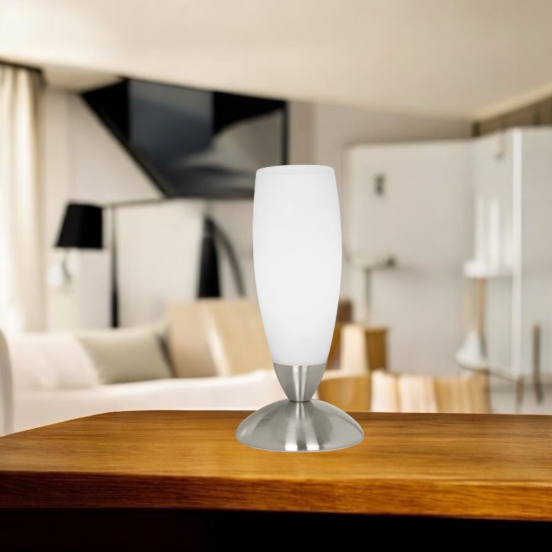 Veioza Decorativa SLIM Silver & White 22CM VEIOZA DECORATIVA desk lamp