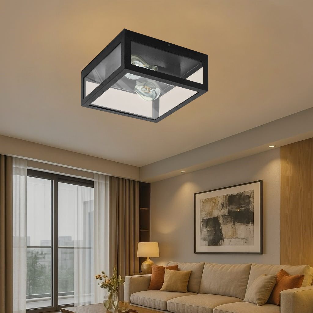 Lustra AMEZOLA Black 29CM Eglo Lighting Fixtures