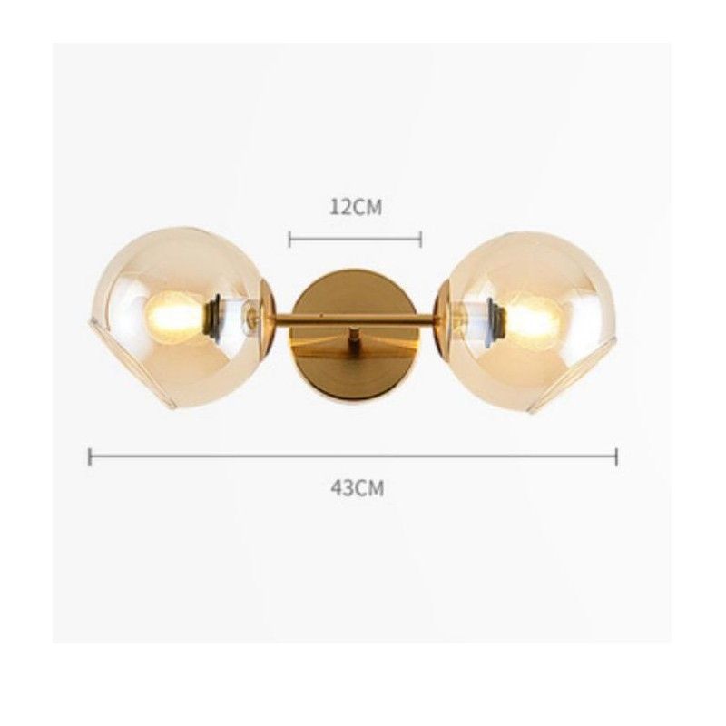 Aplica BOLLA Gold Abajur Transparent Wall Light Fixtures