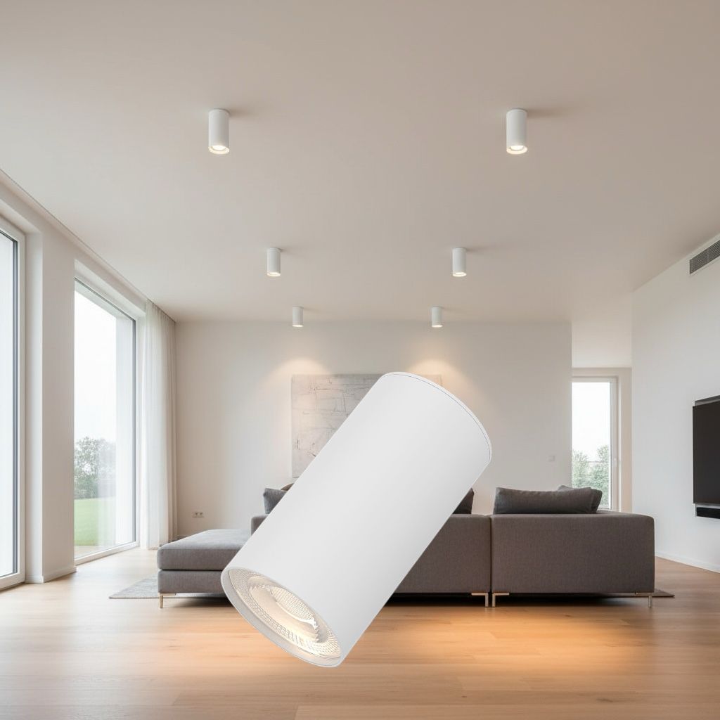 Spot Aplicat Rotund Alb Dulie GU10 Ø55x102mm led ceiling light