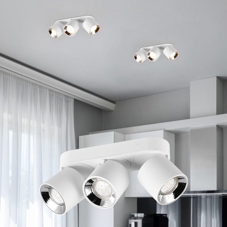 Spot LED Cilindric Aplicat Alb Dulie 3xGU10 L27.3 x H12CM led ceiling light