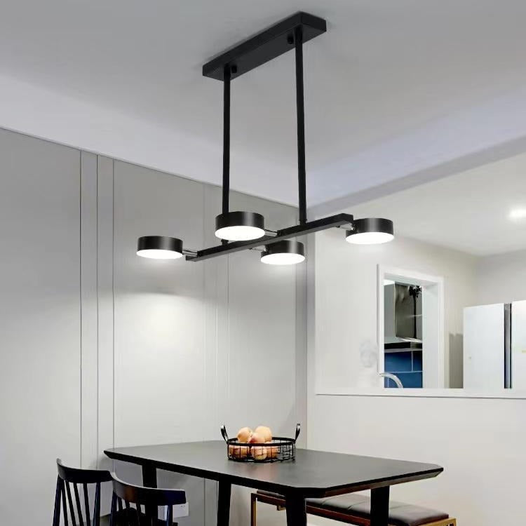 Lustra LED Nordic Style Mini WELA Black Echivalent 300W Telecomanda led ceiling light