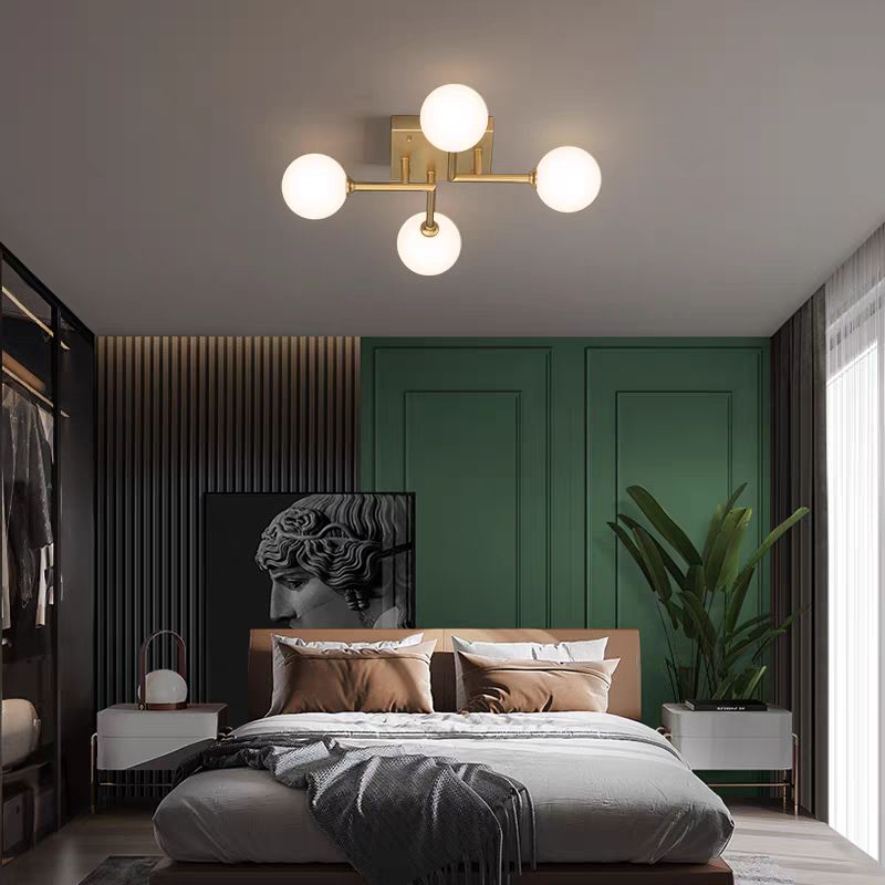 Lustra STREVA Gold Abajur MAT 4xE27 Chandeliers