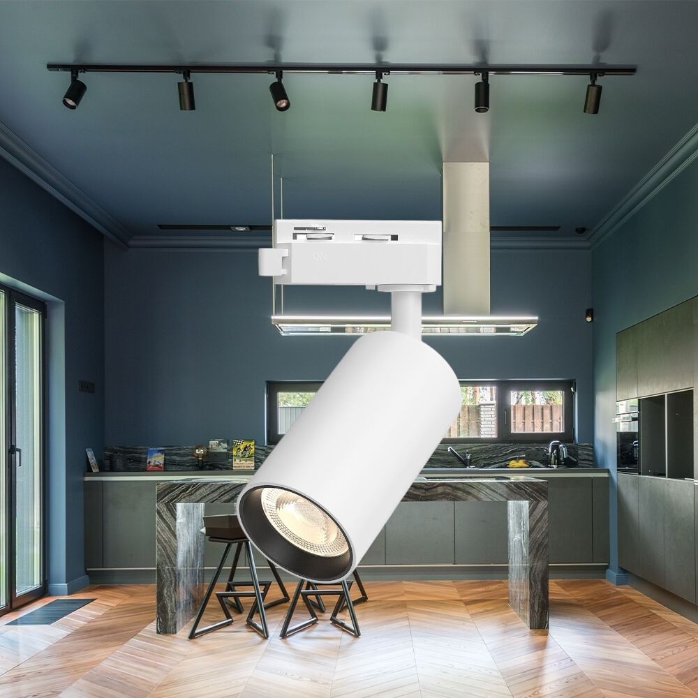 Spot Sina Orientabil White & Black Fasung GU10 Ø5.7CM TRACK LIGHT