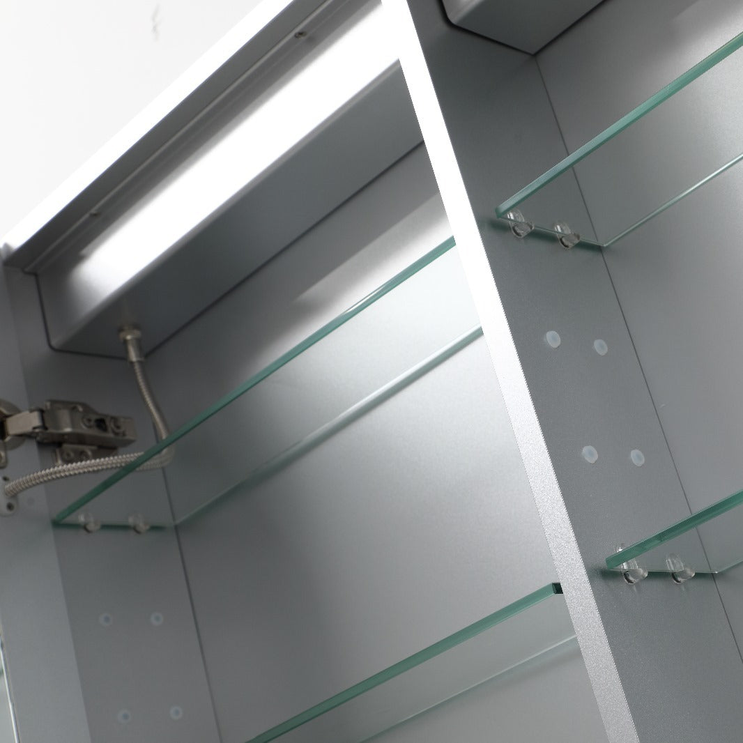 Dulap Baie Maxi Cu Oglinda LED Touch si Dezaburire 80x60cm LED MIRROR