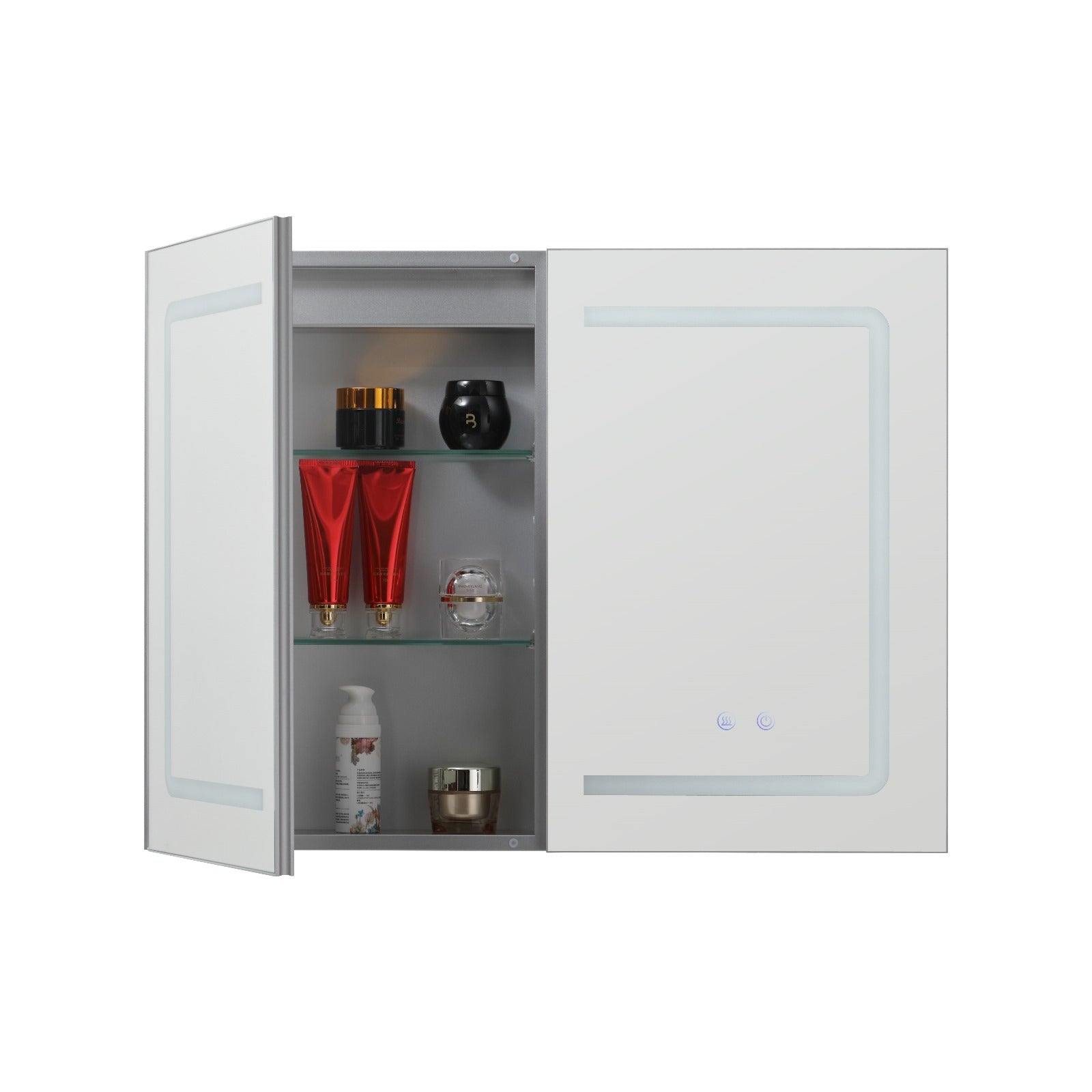 Dulap Baie Maxi Cu Oglinda LED Touch si Dezaburire 80x60cm LED MIRROR