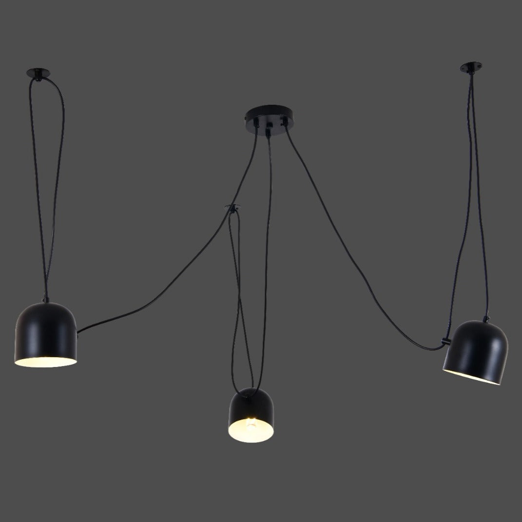 Lustra Vintage SPIDER Black 3xE27