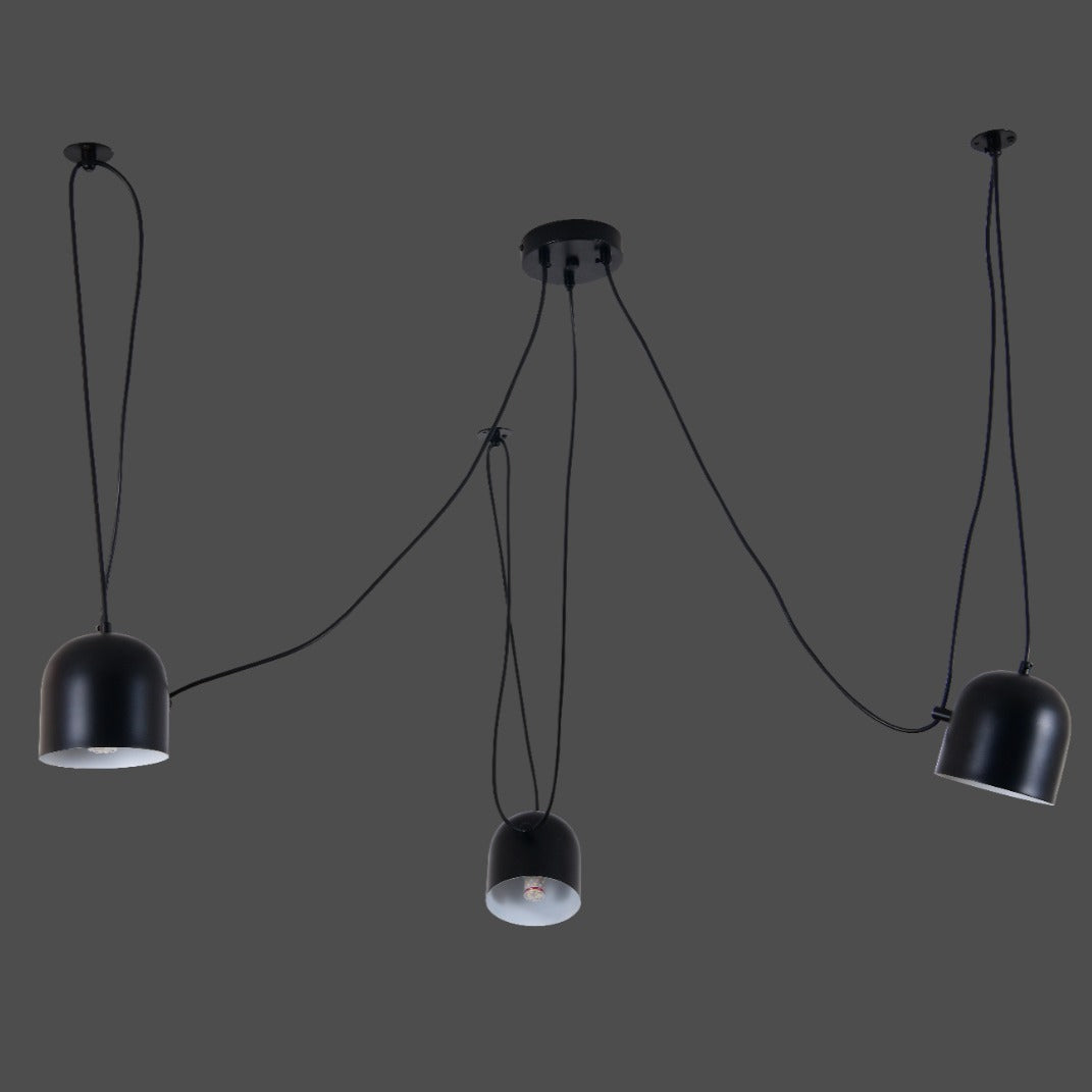 Lustra Vintage SPIDER Black 3xE27