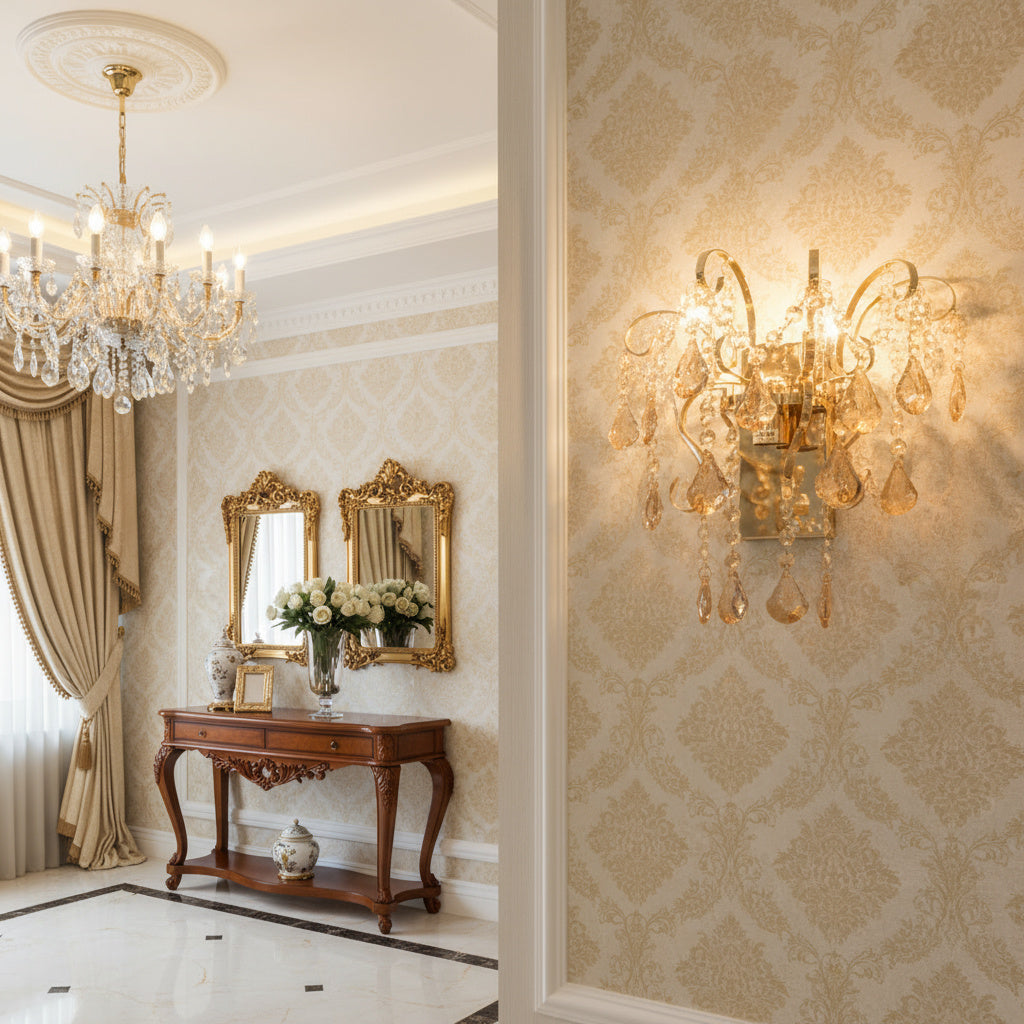 Aplica Perete Cristal MONACO Gold