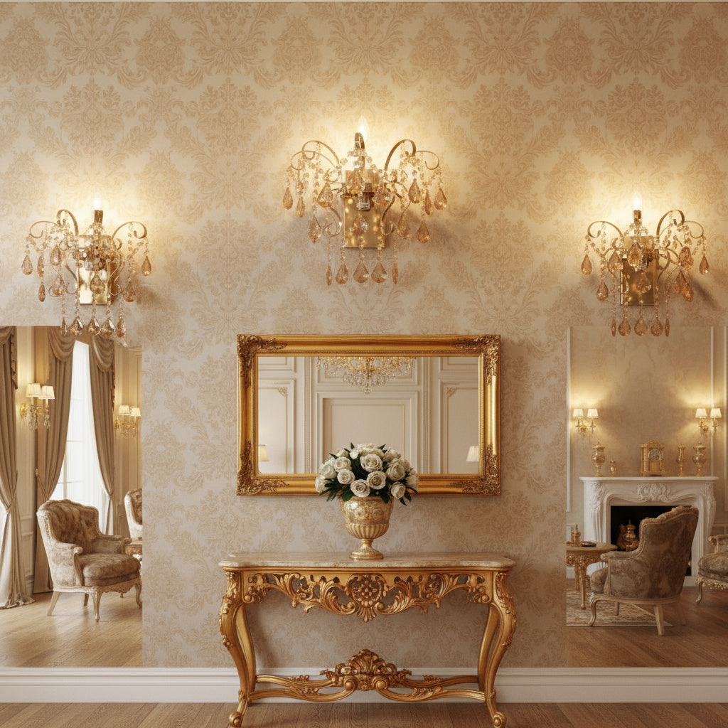 Aplica Perete Cristal MONACO Gold