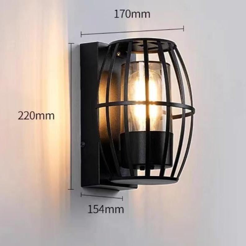 Aplică Exterior CARO Black 1xE27 IP65