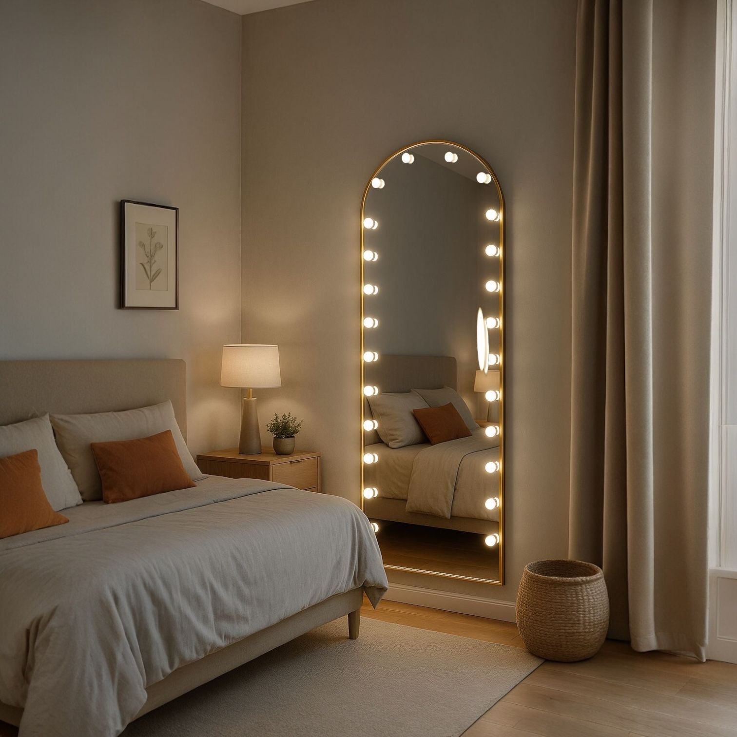 Oglinda LED Decorativa GORA Gold 170x70CM