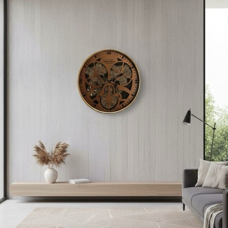 Ceas de Perete Decorativ Industrial Gear Master Ø60CM