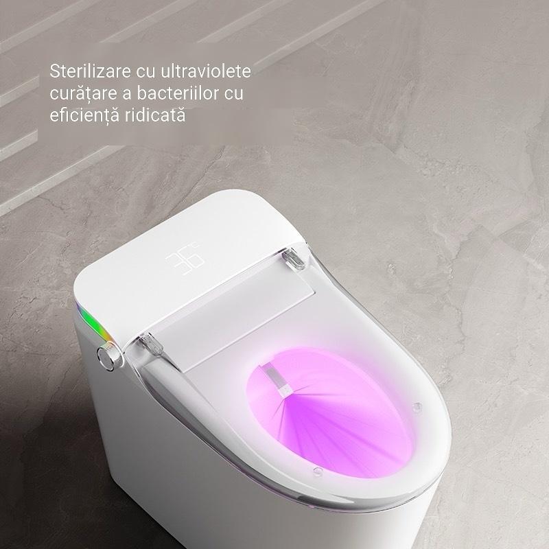Vas WC Smart | Bluetooth | Sterilizare UV | Iluminare Ambientală | Spălare Automată cu Senzor