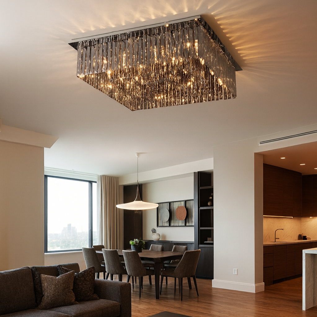 Candelabru Aplicat Cristal Dark Square Luxury Chandeliers Crystal