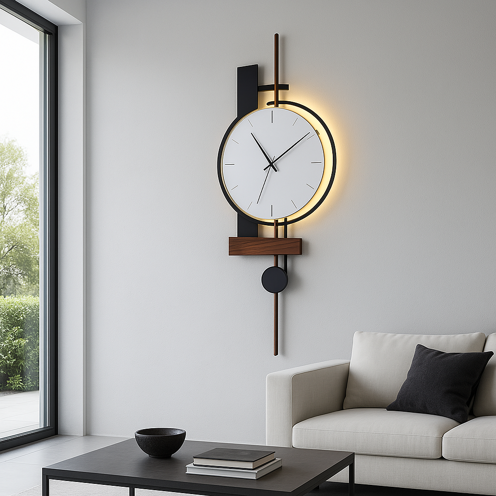 Aplica LED cu Ceas Chronos Point AL260-1 APLICA PERETE Wall Light Fixtures