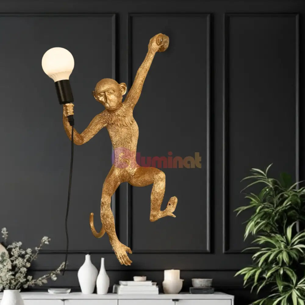 Aplica 1x27 Monkey Gold AURIE / APLICA PERETE Wall Light Fixtures