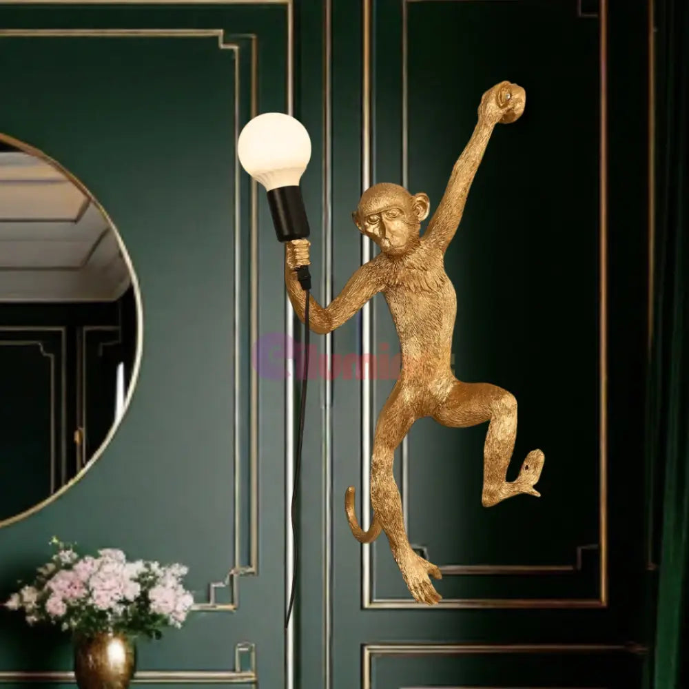 Aplica 1x27 Monkey Gold AURIE / APLICA PERETE Wall Light Fixtures