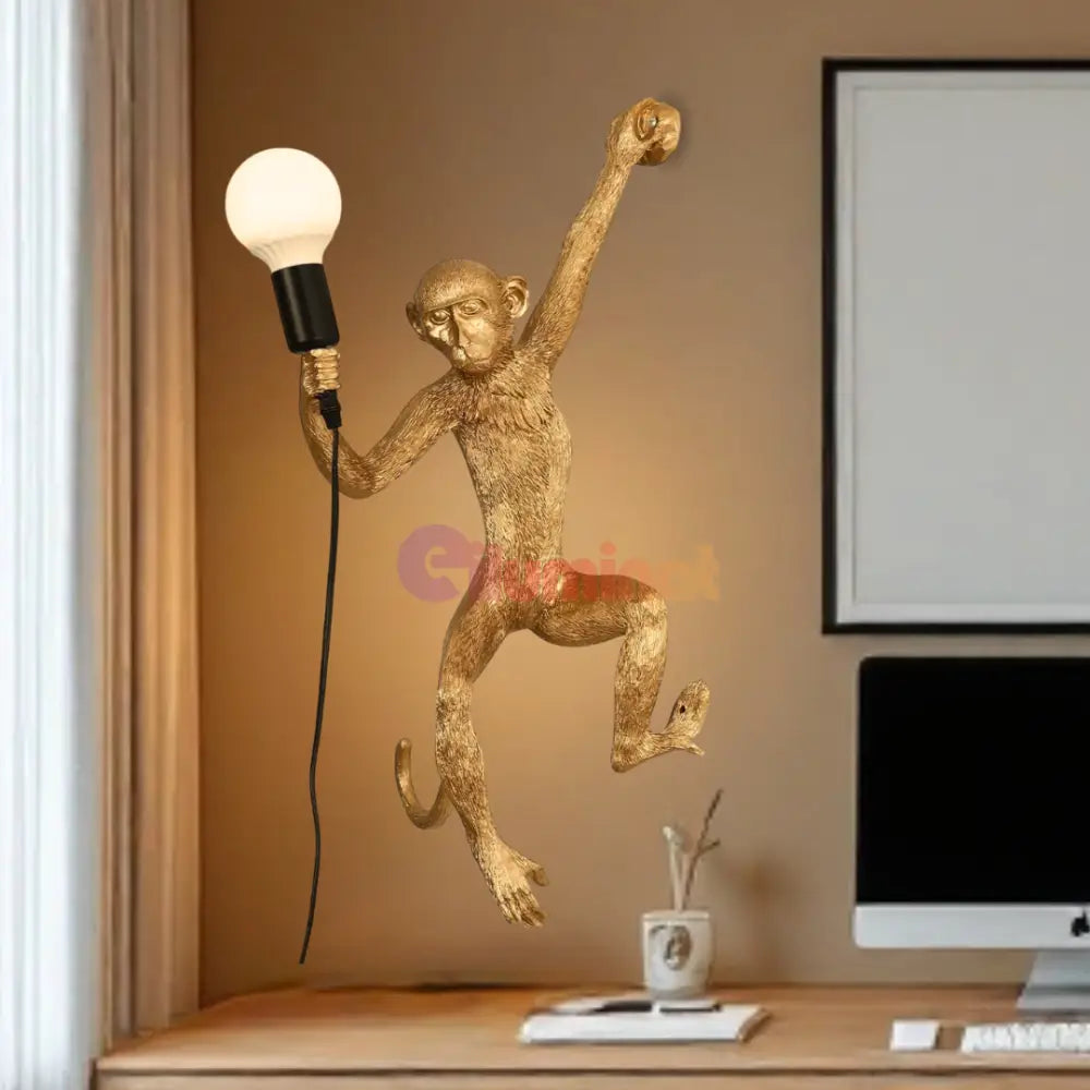 Aplica 1x27 Monkey Gold AURIE / APLICA PERETE Wall Light Fixtures