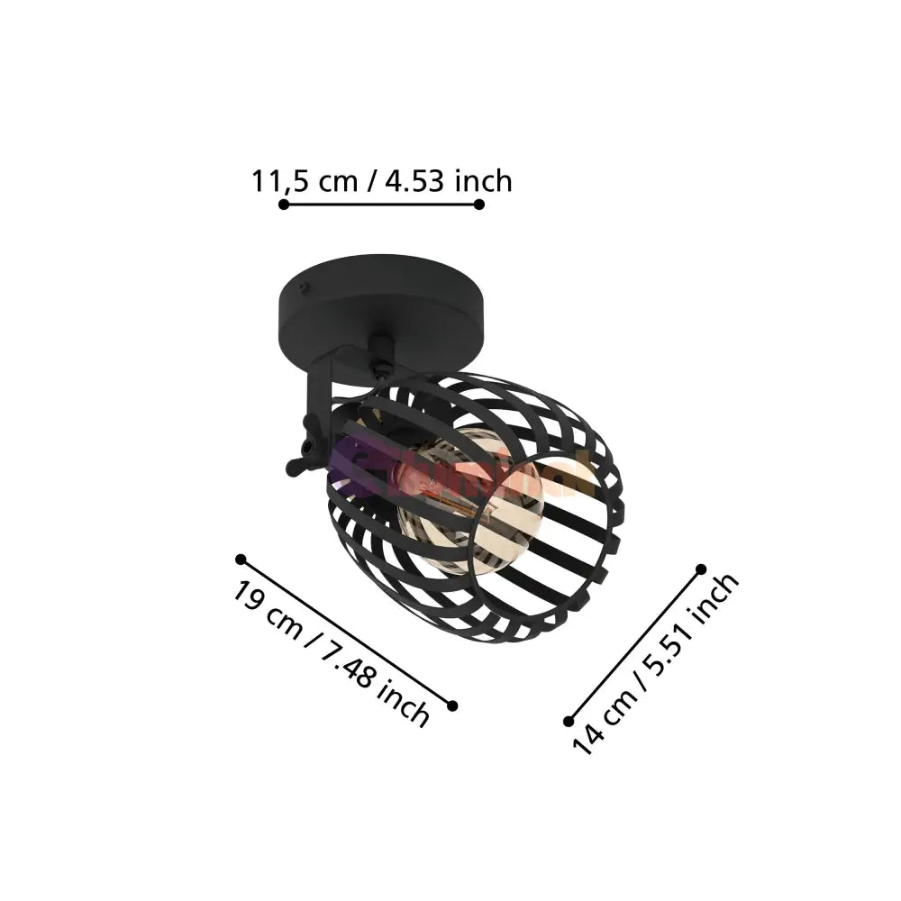 Aplica 1xE27 GIRONA EGLO 900661 APLICA PERETE / NEAGRA Wall Light Fixtures