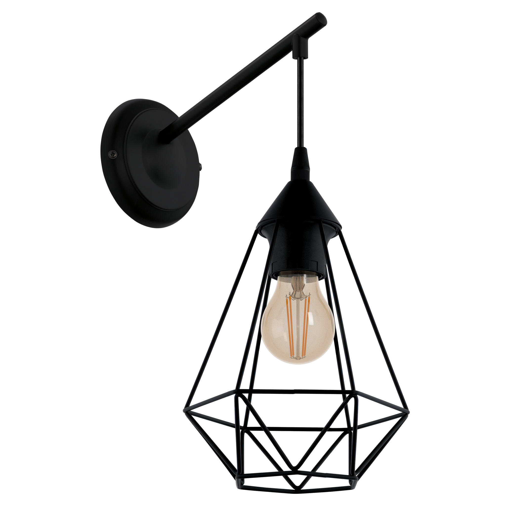 Aplica 1xE27 TARBES EGLO 49081 APLICA PERETE / NEAGRA Wall Light Fixtures