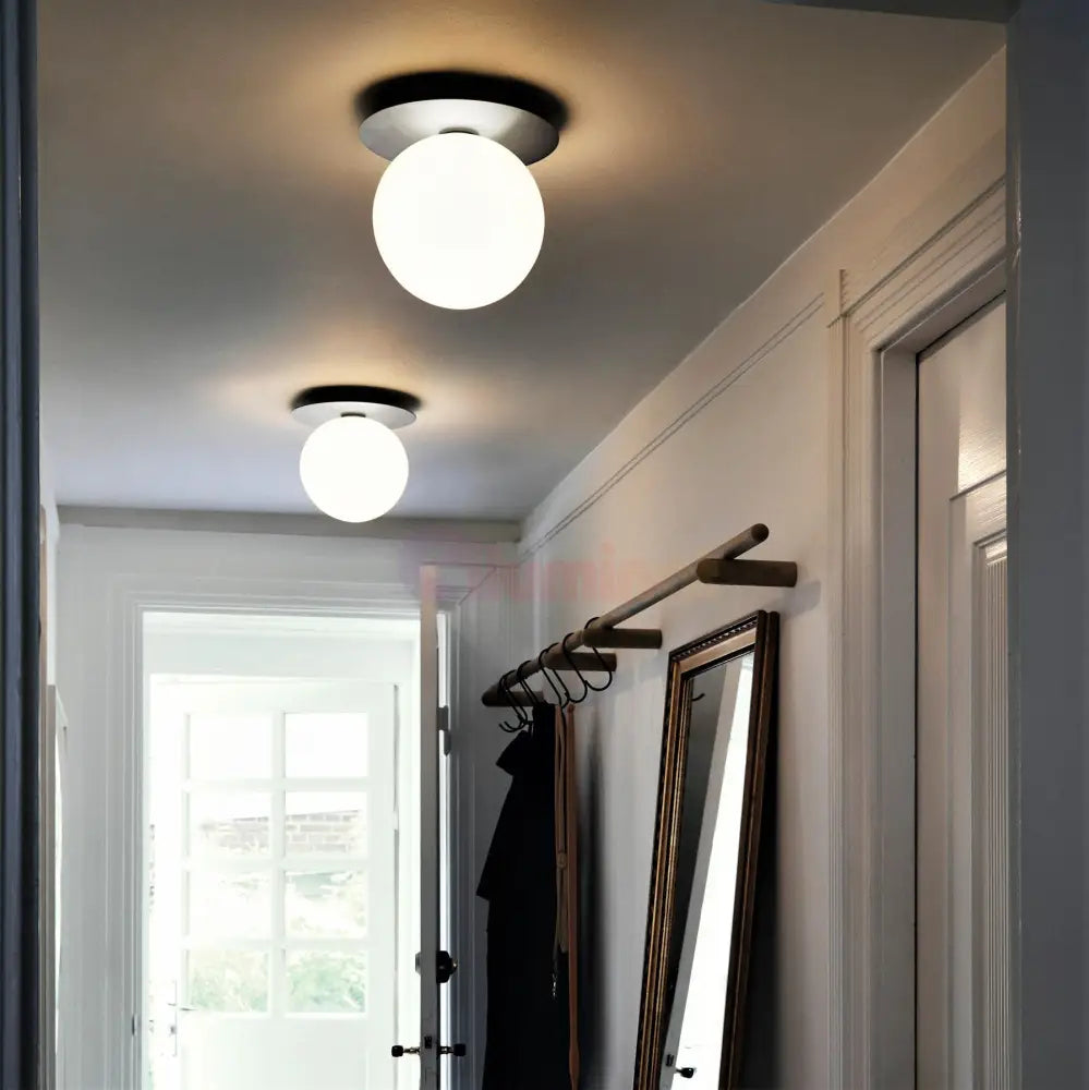 Aplica Abajur Glob Mat Chrome Ceiling Light Fixtures