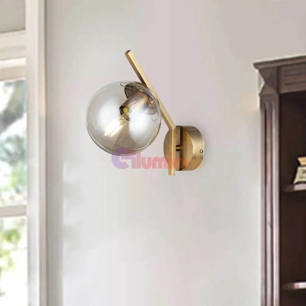 Aplica Abajur Transparent 1Xe27 Mx412-1B Wall Light Fixtures