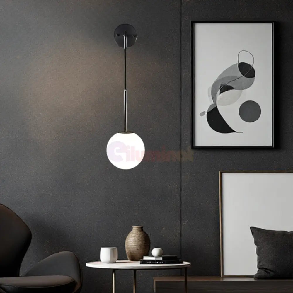 Aplica Ajustabila Nordic Style Black Abajur Mat NEAGRA / ABAJUR / APLICA PERETE Wall Light Fixtures