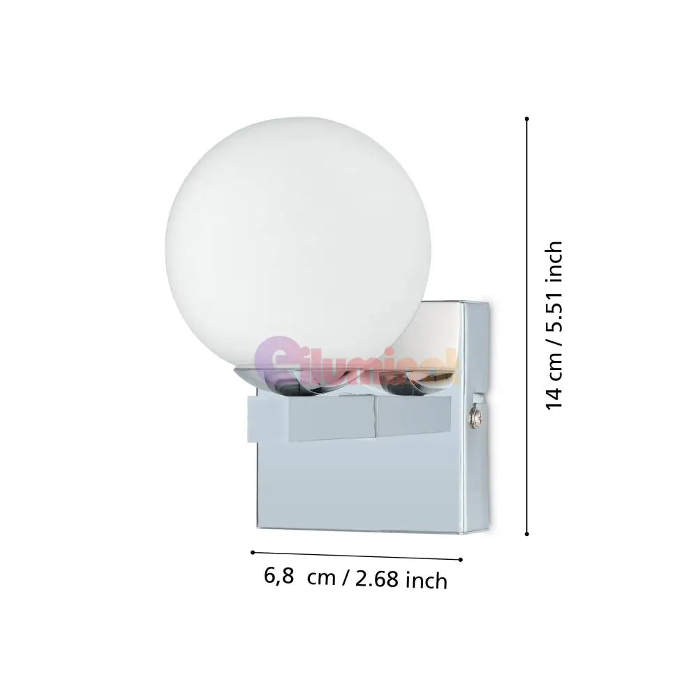 Aplica 1xG9 NINA EGLO Globe 31017 CHROME / ABAJUR / APLICA PERETE Wall Light Fixtures