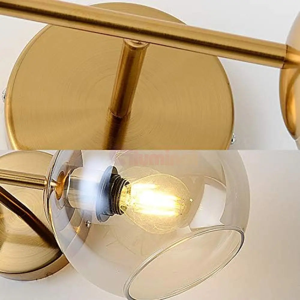 Aplica BOLLA Gold Abajur Transparent Wall Light Fixtures