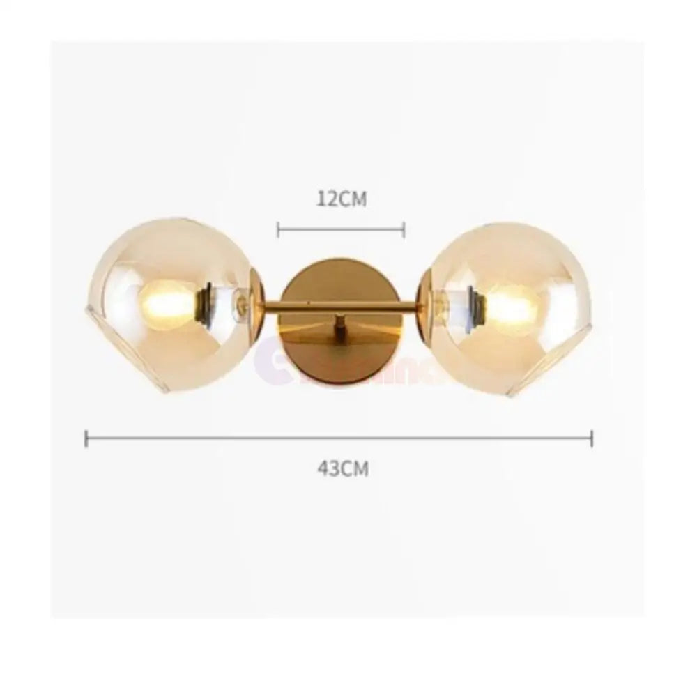 Aplica BOLLA Gold Abajur Transparent Wall Light Fixtures