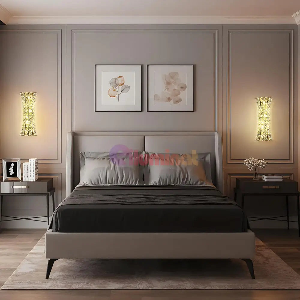 Aplica Cristal Golden Corset Deluxe 50cm AURIE / CRISTAL / APLICA PERETE Wall Light Fixtures