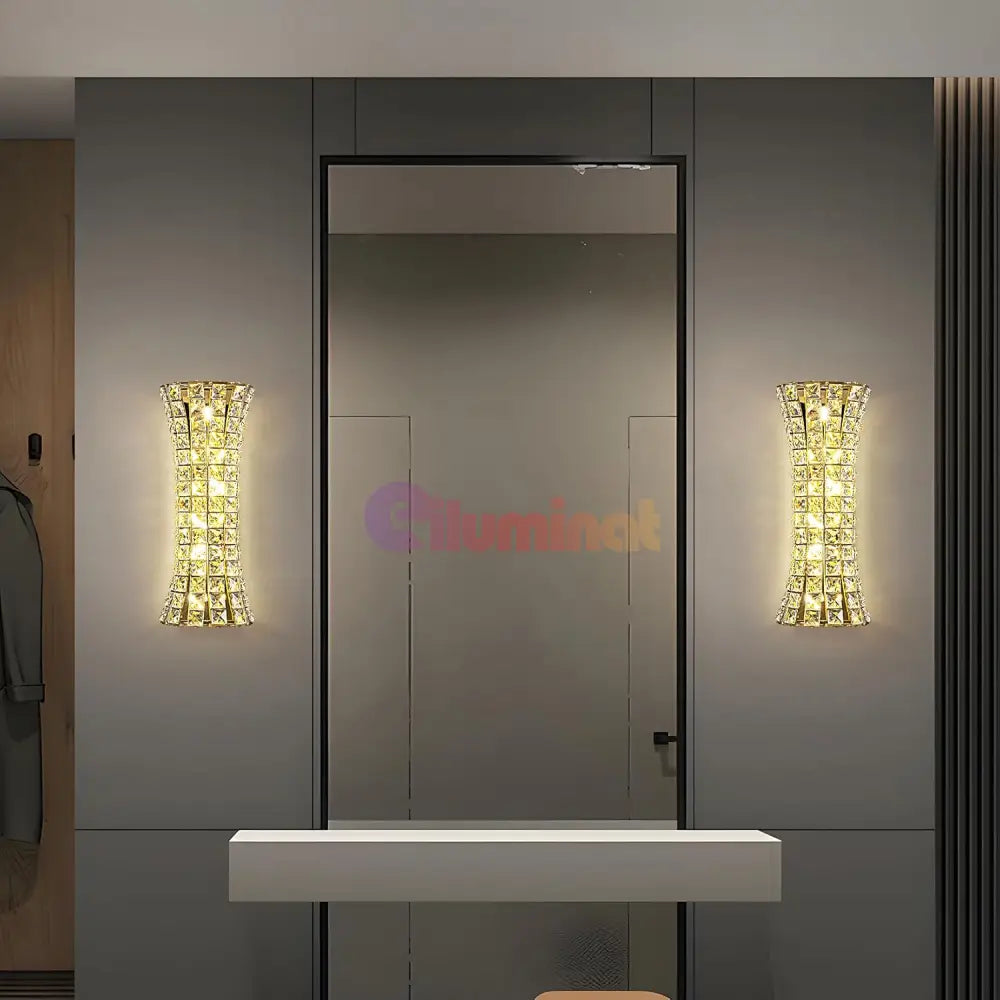 Aplica Cristal Golden Corset Deluxe 50cm AURIE / CRISTAL / APLICA PERETE Wall Light Fixtures